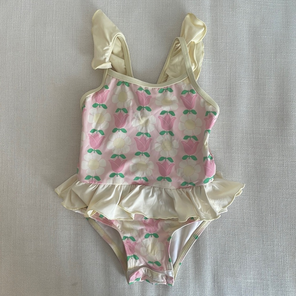 TBBC floral swimsuit. Size 2T.
